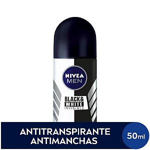 Desodorante Nivea Roll Invisible Black & White Power Masculino 50ml