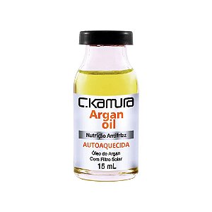 Ampola de Cabelo C.Kamura Argan Oil Nutrição Antifrizz 15ml