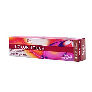 Tonalizante Color Touch Wella 6/37 Louro Escuro Dourado Marrom