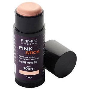 Protetor Solar Facial Pink Cheeks Stick Cor FPS90 10km 14g