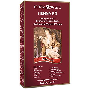 Tintura Henna Pó Vermelho Surya Brasil 50g