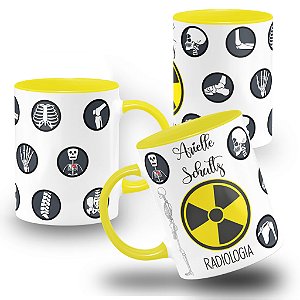 Caneca Profissão Radiologia Técnico Radiologista Nome Personalizado
