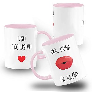 Caneca Casal Sra. Dona da Razão Sr. Sabe Tudo