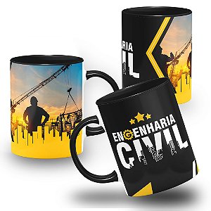Caneca Profissão Engenharia Civil Personalizada Com Nome