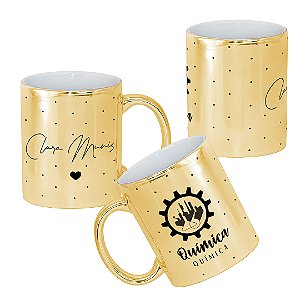 Caneca Profissão Engenharia Química Engenheiro Químico Metalizada com Nome