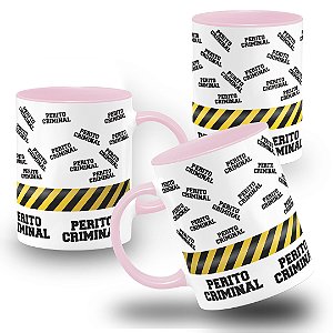 Caneca Perito Criminal Profissão Investigador Inspetor Personalizada com Nome