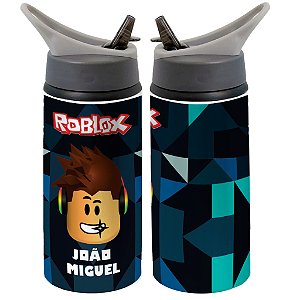 Garrafa Squeeze Roblox Personalizada com Nome