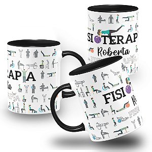Caneca Fisioterapeuta Fisioterapia Personalizada Elementos