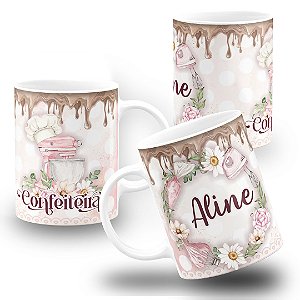 Caneca Confeiteira Confeitaria Personalizada