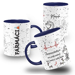 Caneca Farmacêutico Profissão Farmácia com Nome Personalizado