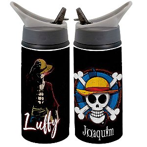 Garrafa Squeeze One Piece Luffy Anime Zoro Com Nome