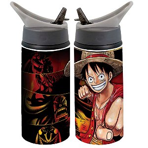 Garrafa Squeeze One Piece Luffy Anime Zoro Com Nome 03