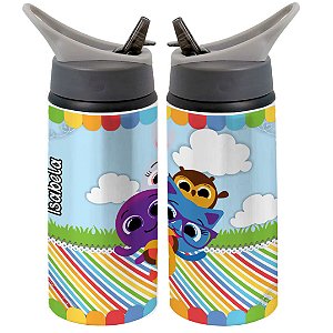 Garrafa Squeeze Tubarão Surf Shark Desenho Infantil Com Nome Personalizado
