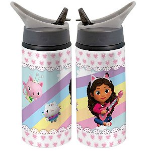 Garrafa Squeeze A Casa Mágica da Gabby Desenho Infantil