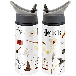 Garrafa Squeeze Harry Potter hogwarts Desenho Filme Personalizada com Nome