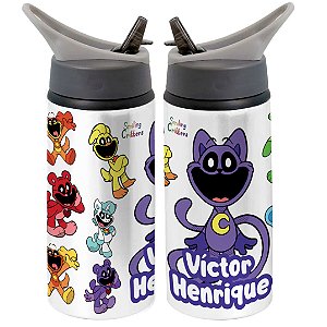 Garrafa Squeeze Smiling Critters Personalizada com Nome