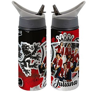 Garrafa Squeeze Rebelde RBD Personalizada com Nome