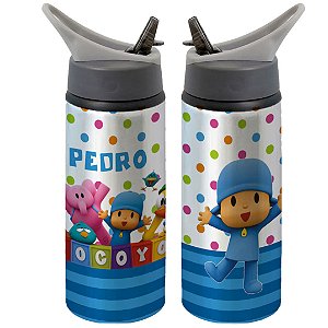 Garrafa Squeeze Pocoyo Personalizada com Nome