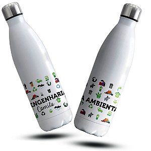 Garrafa Engenharia Ambiental Profissão Térmica Personalizada Com Nome