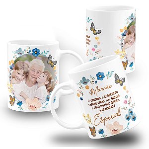 Caneca Avó é Ser Dia Dos Avós Personalizada com Foto e Nome