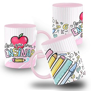 Caneca Professora Gente Que Ama Ensinar