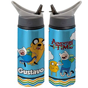 Garrafa Squeeze Hora De Aventura Jake E Finn
