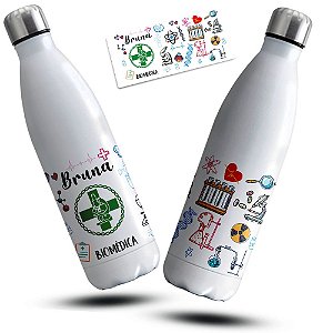 Garrafa Térmica Profissão Biomédica Biomedicina