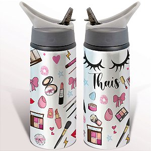 Garrafa Squeeze Maquiagem Beleza Profissão Maquiadora