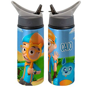 Garrafa Squeeze Blippi For Kids Apresentador de Videos Infantil