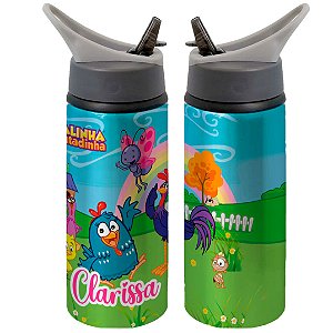 Garrafa Squeeze Galinha Pintadinha