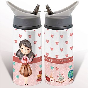 Garrafa Squeeze Pedagoga Professora Diretora Coordenadora