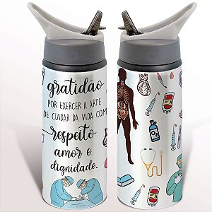 Garrafa Squeeze Medicina Presente Criativo Médico Médica