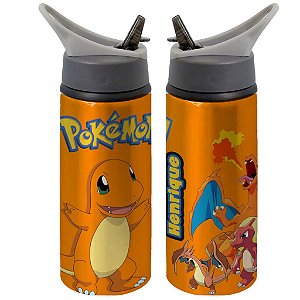 Garrafa Squeeze Pokemon Charmander