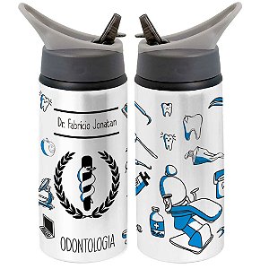 Garrafa Squeeze Odontologia Dentista Profissão Odonto Masculino