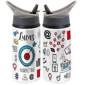Garrafa Squeeze Marketing Digital
