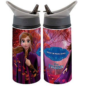 Garrafa Squeeze Frozen Princesa Ana Infantil Filme