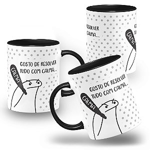 Caneca Flork Gosto De Resolver Tudo Com Calma