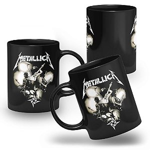 Caneca Metallica 100% Preta