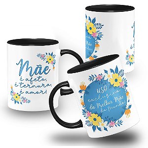Caneca Mãe é Afeto é Ternura é Amor Com Frase