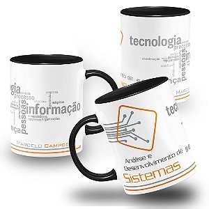 Caneca Profissão Analista de Sistema TI Informática Tecnologia