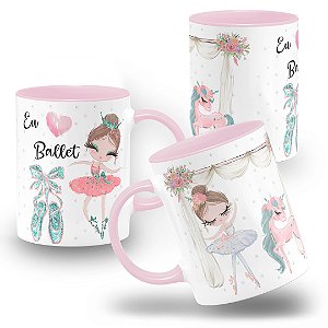 Caneca Eu Amo Ballet Bailarina Presente Professora