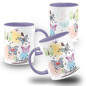 Caneca Borboletas Coloridas