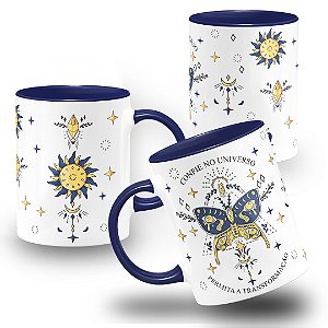 Caneca Confie no Universo Permita a Transformação