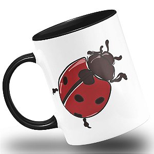 Caneca Joaninha Amor paixão e sorte