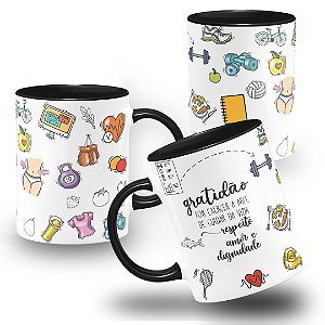 Caneca Nutricionista Gratidão Por Execer a Arte