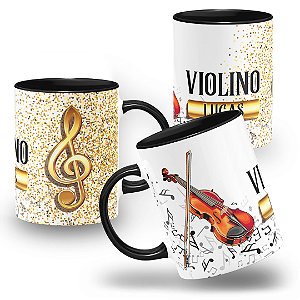 Caneca Violino Instrumentos Musicais Violinista