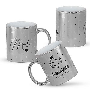 Caneca de Profissão Jornalismo Personalizada Jornalista