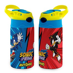 Garrafa Sonic Prime Térmica Bico de Silicone com Nome