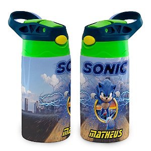 Garrafa Sonic Moeda Térmica infantil Bico de Silicone