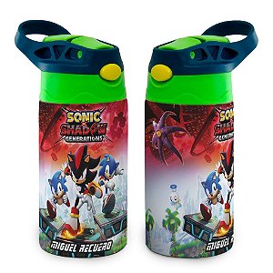 Garrafa Sonic Shadow Térmica Infantil Bico de Silicone